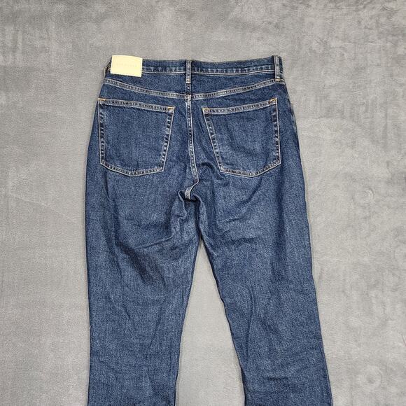 Everlane Original Cheeky Jean Straight High Rise Dark Wash 30 Regular Stretchy - Picture 4 of 10